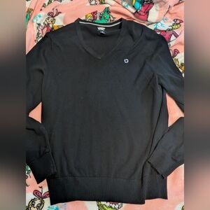 Chase Lands End Men's Black V-Neck Sweater Size M $15